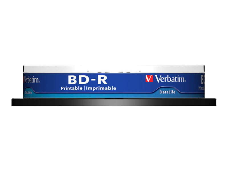 DataLife - 10 x BD-R - 25 GB 6x - mit Tintenstrahldrucker bedruckbare Oberfläche