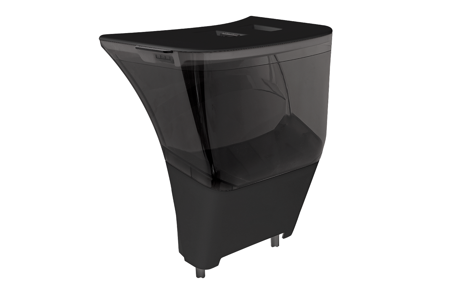 LitterHopper mit Bonnet für Litter-Robot 4 | Automatischer Katzenstreu-Nachfüller | Schwarz