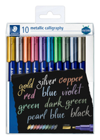 Marker Metallic calligraphy 10 St.im Etui, 2.8mm