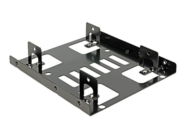 DELOCK Einbausatz 3,5" für 2x 2,5" HDD/SSDs Metall schwarz