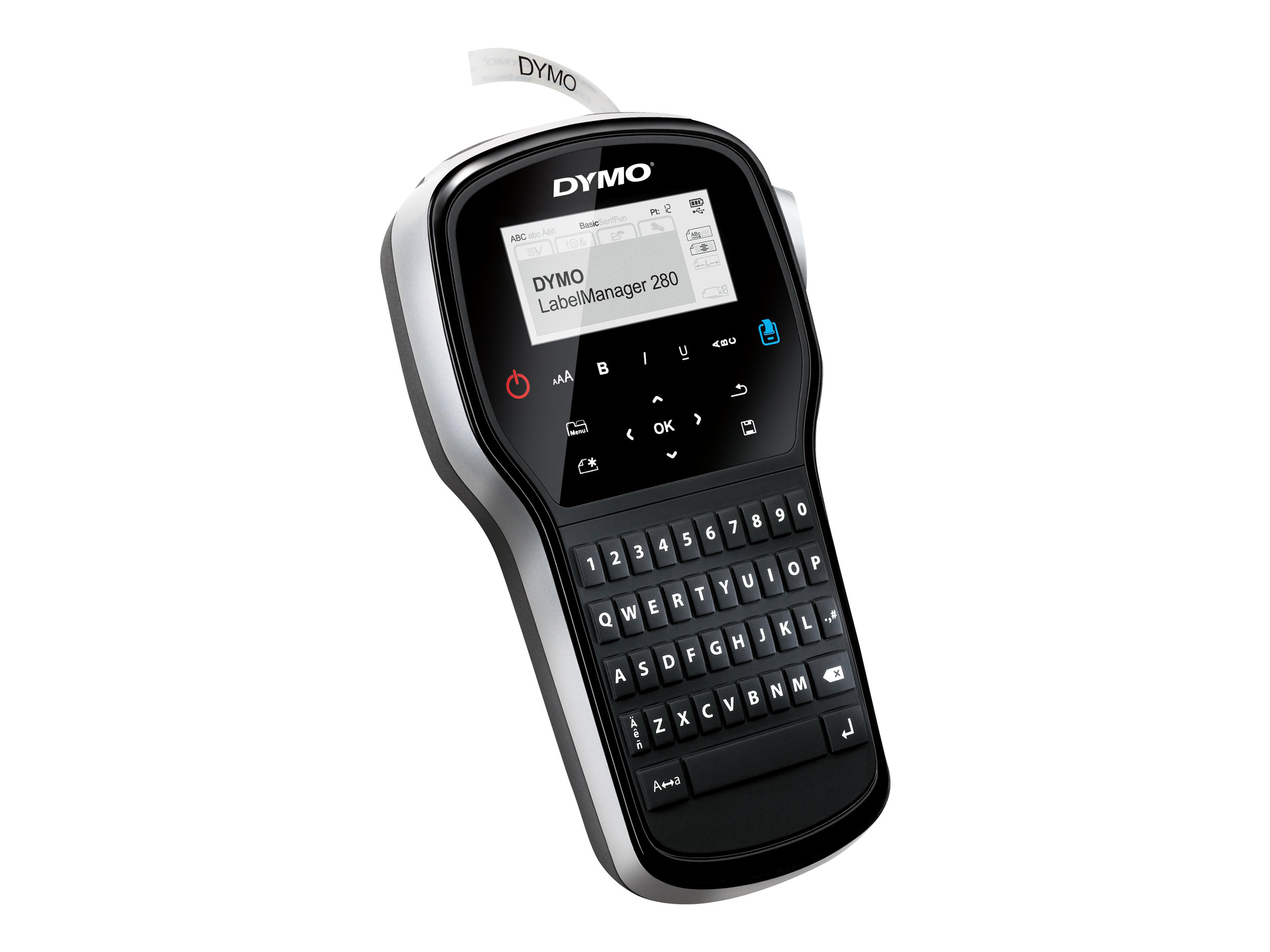 DYMO LabelManager 280  6/9/12      mm D1-Bänder QWY SE+NL/TK