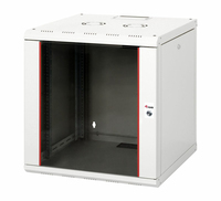 Equip Serverschrank 19"  12U 600x600mm Glastür   grau