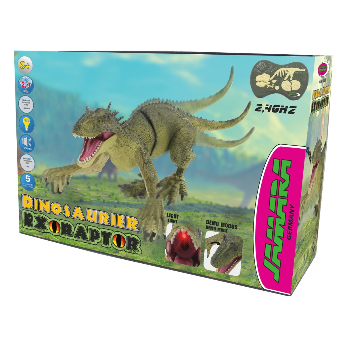 JAMARA | Dinosaurier Exoraptor Li-Ion 3,7V 2,4GHz grau  