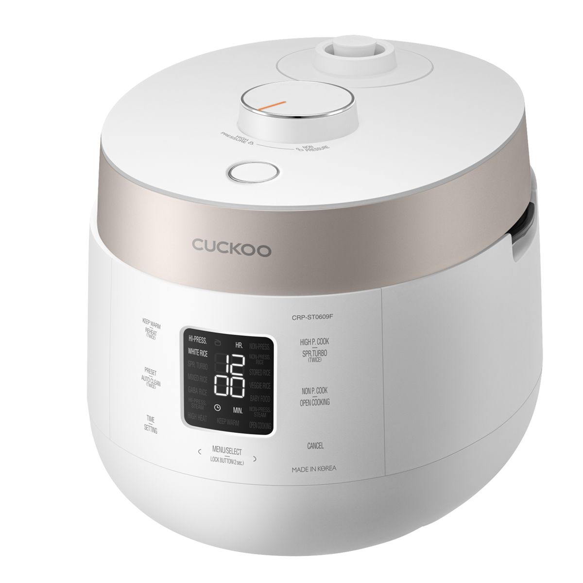 Cuckoo Reiskocher  1.08l CRP-ST0609F    Twin Pressure