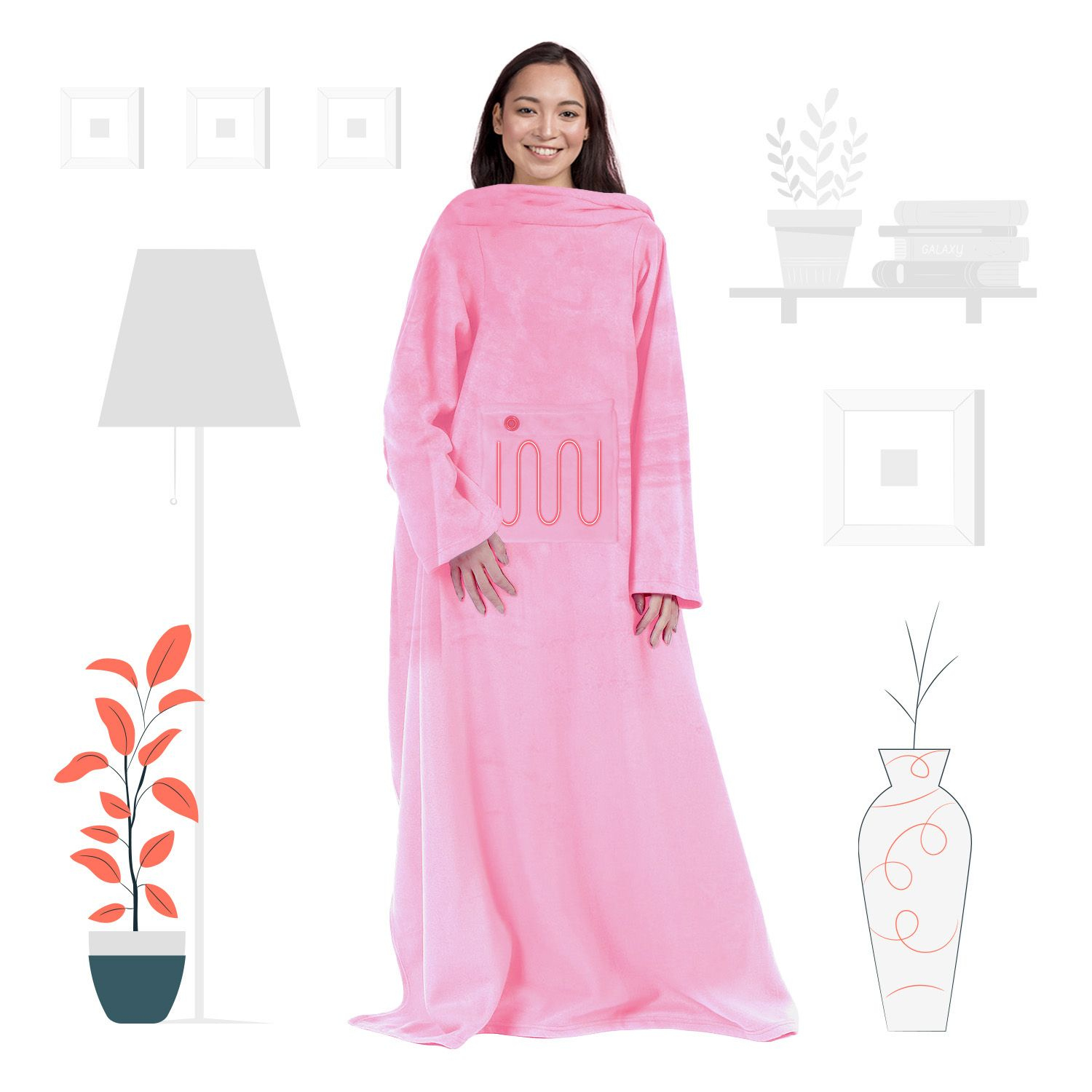 - Beheizte Decke Pink