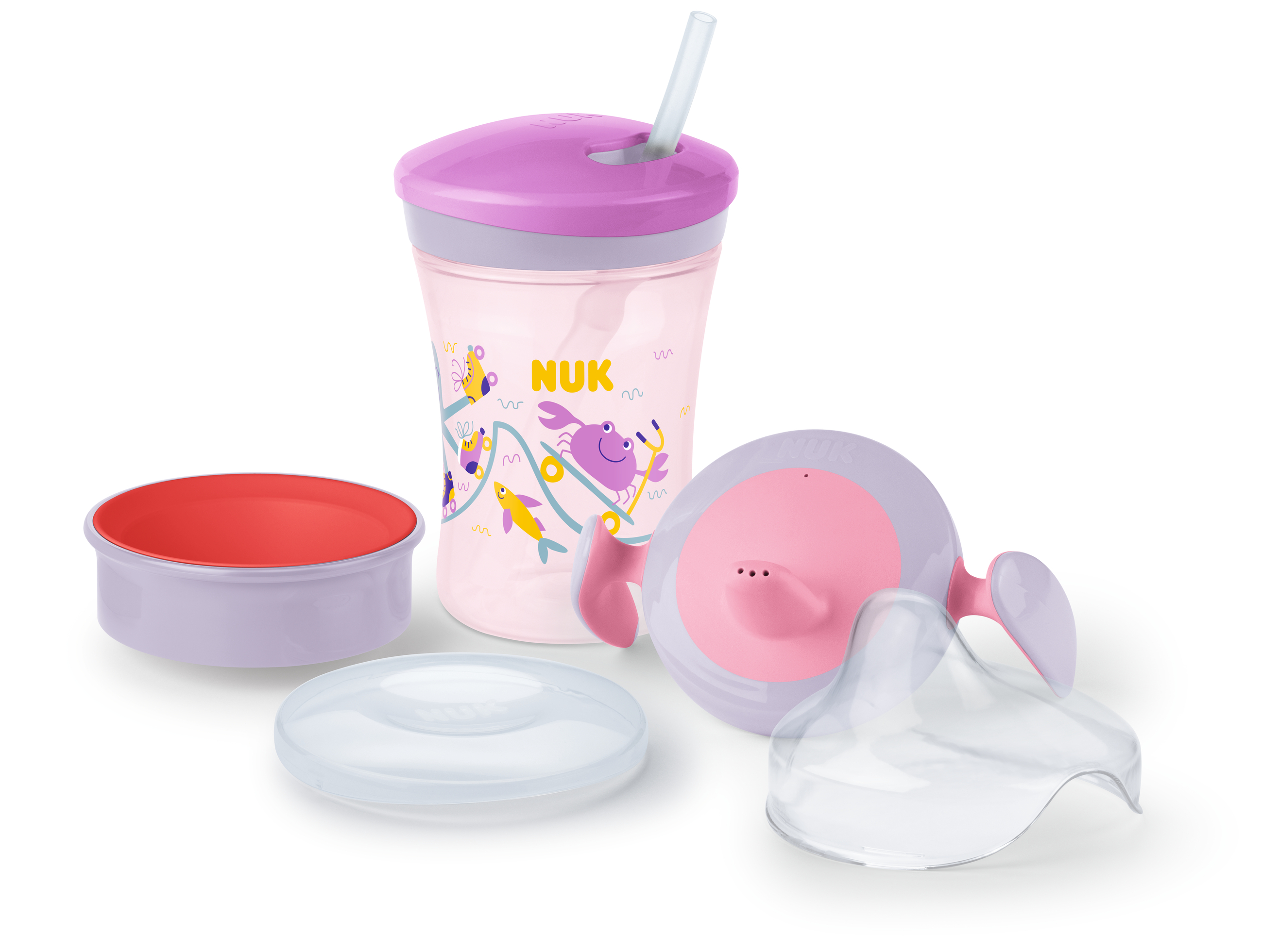 NUK | Trinklernset 230ml Girl rosa