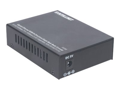 Intellinet Gigabit Ethernet WDM bidirektionaler Singlemode Medienkonverter, 10/100/1000Base-TX auf 1000Base-LX (SC)
