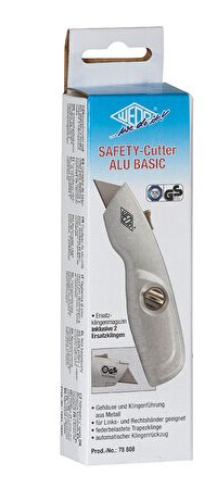 Cutter Safety Alu BASIC 2 Ersatzklingen TÜV/GS 96g Silb