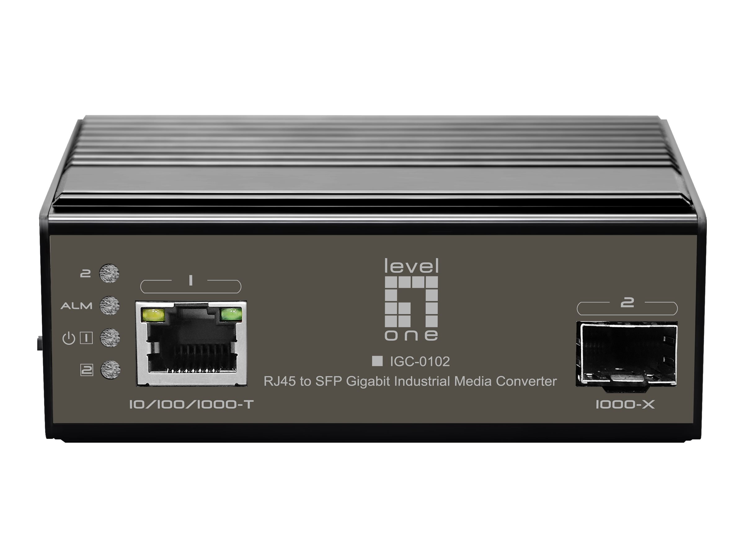 IGC-0102 - Medienkonverter - GigE - 10Base-T, 100Base-TX, 1000Base-T, 1000Base-X - RJ-45 / SFP (mini-GBIC)