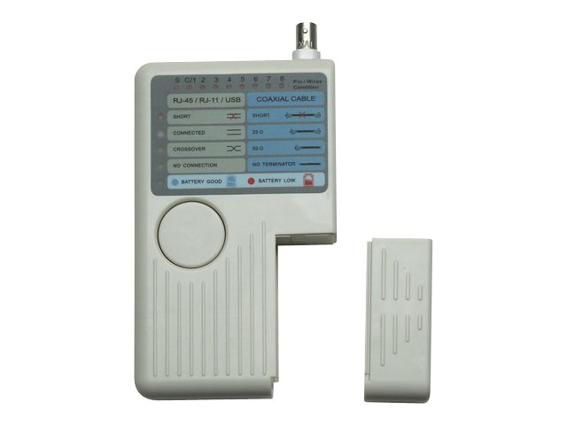 Intellinet 4-in-1 Kabeltester, RJ11, RJ45, USB und BNC