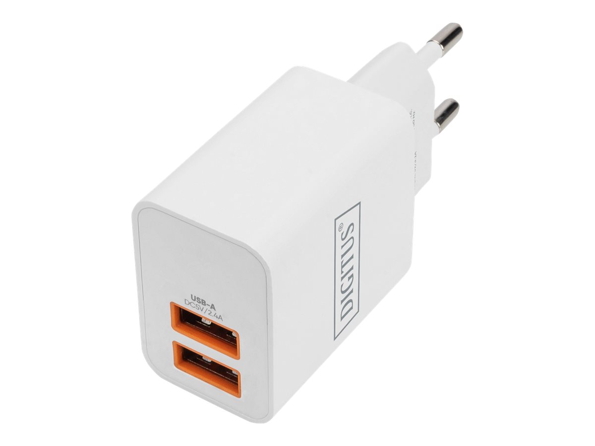 Ladegerät 15W  2 Port 2x USB-A          weiß