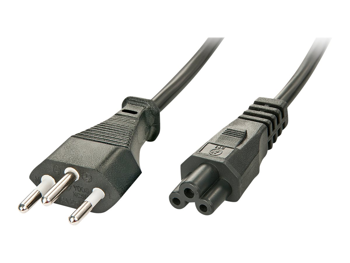 2m Schweizer Netzstecker an IEC C5