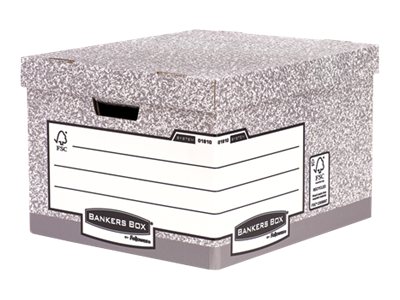 BankersBox Archivbox 29.4x38.7x44.5cm           grau    10VE