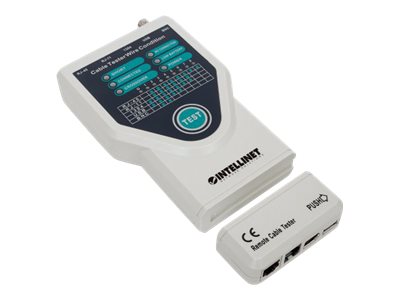 Intellinet 5-in-1 Cable Tester, Tests 5 Commonly Used Network RJ45 and Computer Cables