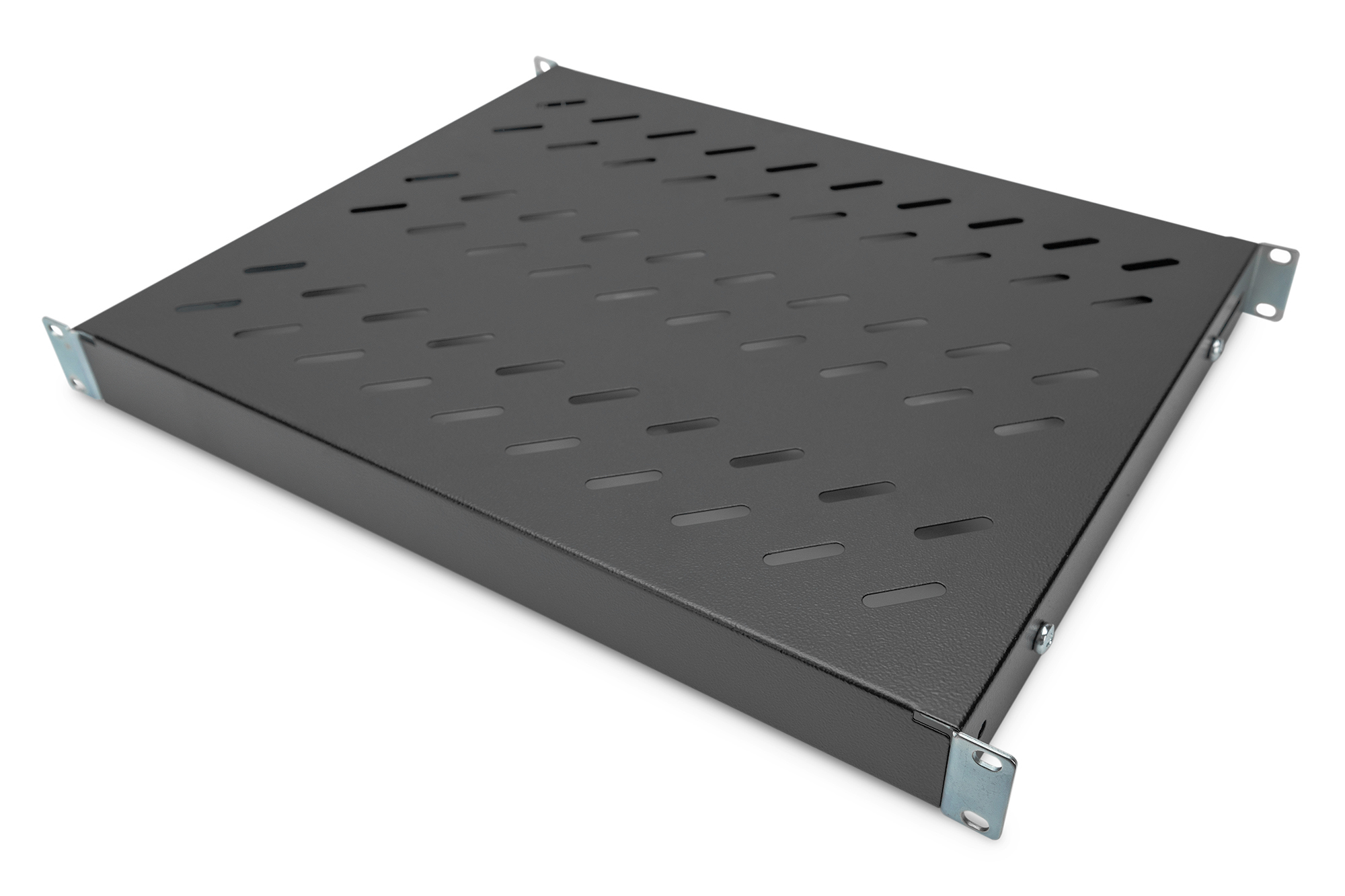 Fachboden 1HE 44x482x350-500mm bis 50kg schwarz vari