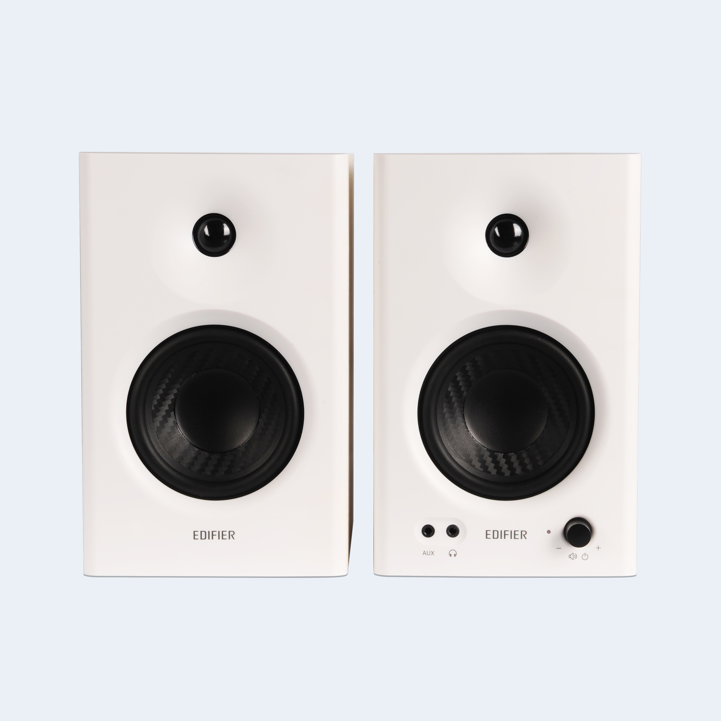 MR4 Studiomonitore | 42 Watt RMS | 2.0 Aktivlautsprecher | TRS & RCA | Weiß