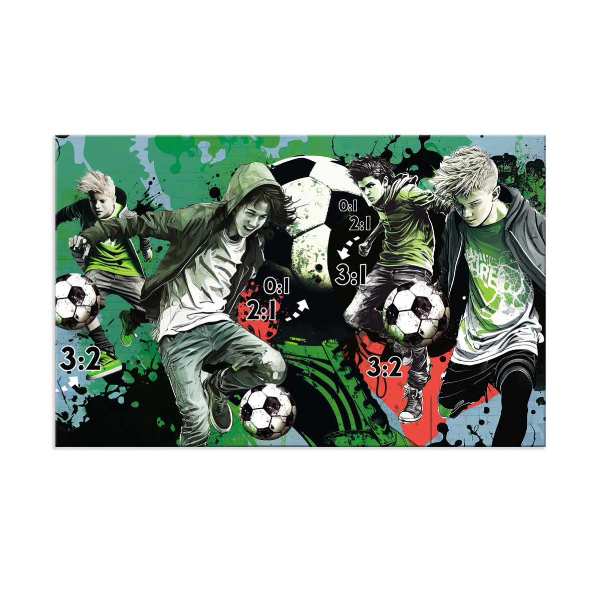Schreibunterlage Street Soccer 55x35 3Stk