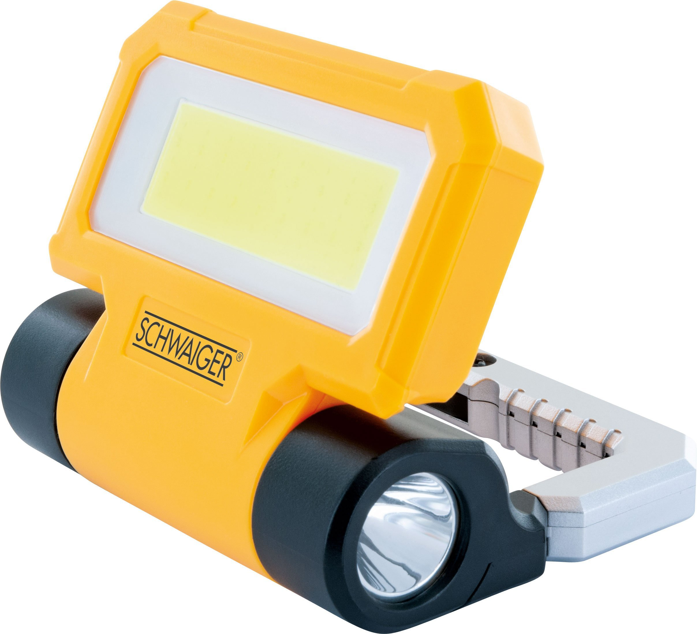 LED Arbeitsleuchte mit Taschenlampe 300Lm sch./gel
