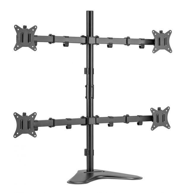 Tischfuß 17"-32"/9kg 4TFT 360° sw
