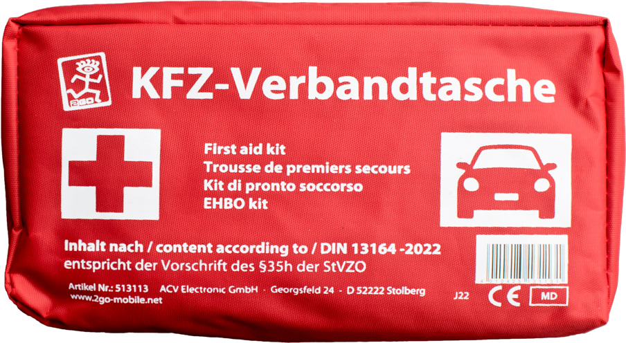 KFZ-Verbandtasche zertifiziert nach DIN 13164:2022