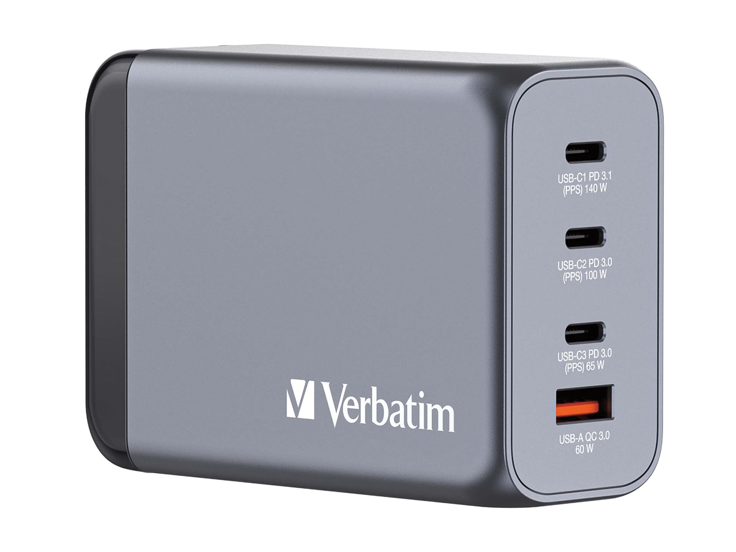 GNC-240 GaN Charger 4 Port 240W USB A/C (EU/UK/US)