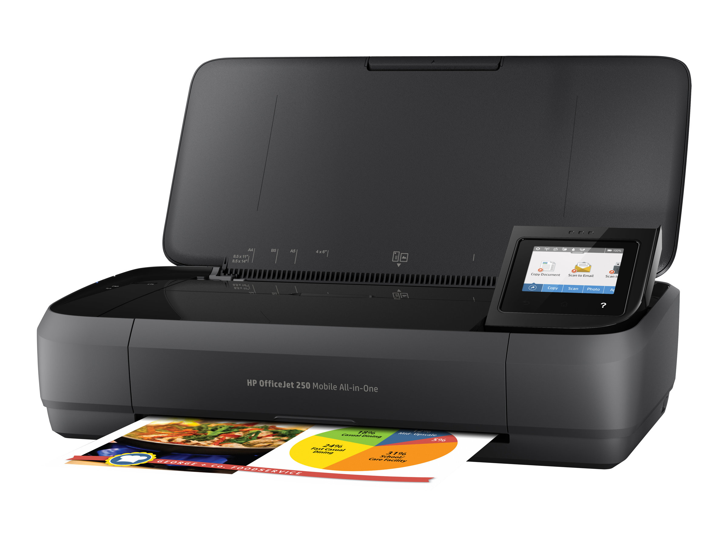 HP Officejet 250 Mobile All-in-One - Multifunktionsdrucker - Farbe - Tintenstrahl - Legal (216 x 356 mm)