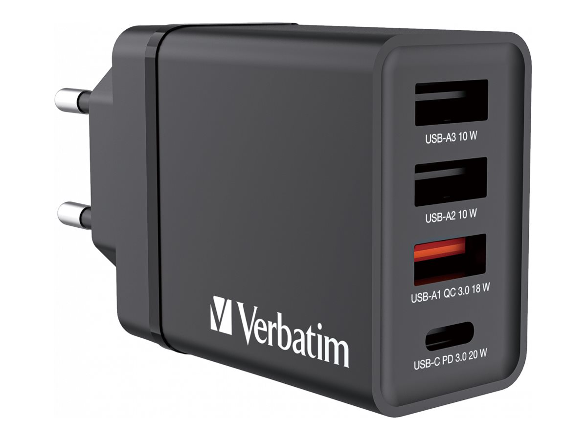 CHR-30EU2 USB Charger 30W with 2 x USB-A 10W Black