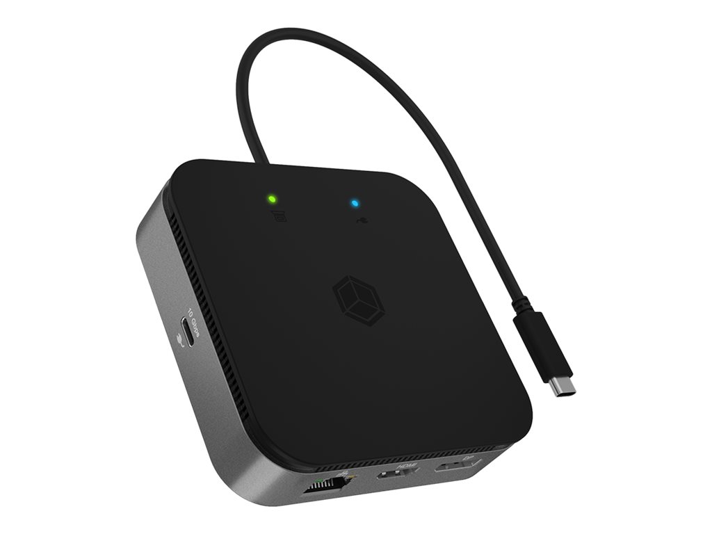 Dockingstation IcyBox USB 3.2 Type-C mit 2-fach Videoausgabe retail