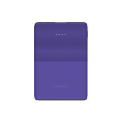 TerraTec P50 Pocket - Powerbank - 5000 mAh - 2.1 A - 2 Ausgabeanschlussstellen (USB, USB-C)