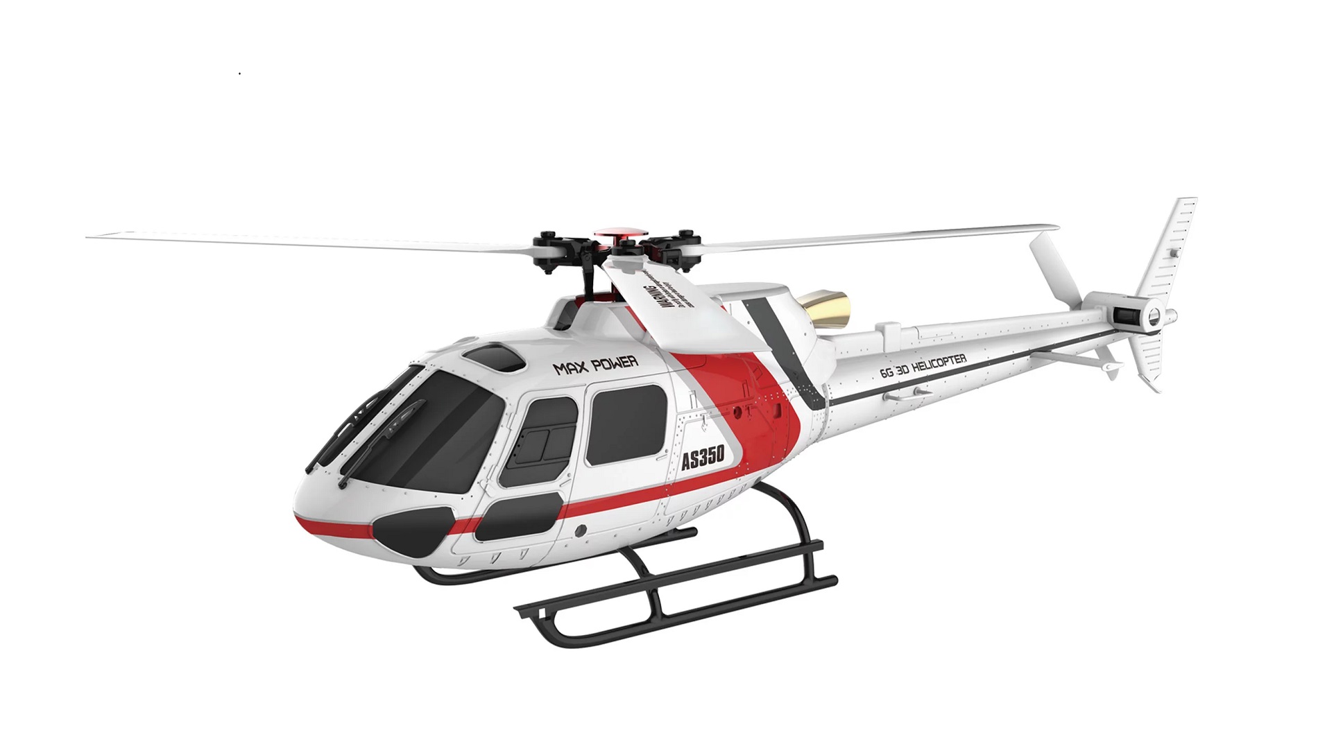 AS350 BRUSHLESS HELIKOPTER 3D | 3-BLATT | 6G | FLYBARLESS | RTF