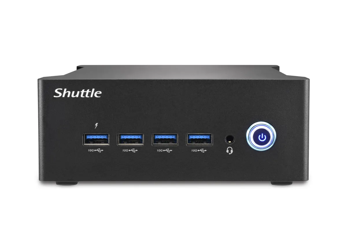Barebone Mini-PC | Intel Core Ultra 5 125H | AI NPU | Intel Arc Grafik | DDR5 | USB4 | Dual 2.5G LAN | Quad Display | M.2 NVMe