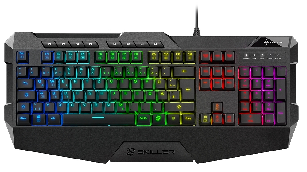 Sharkoon Skiller SGK4 - RGB - Rubber Dome - Kabelgebunden - DE