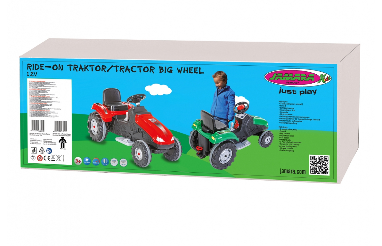 JAMARA | Ride-on Traktor Big Wheel 12V grün  