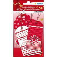 Weihnachtsgeschenkanhänger White Christmas 6 Stück