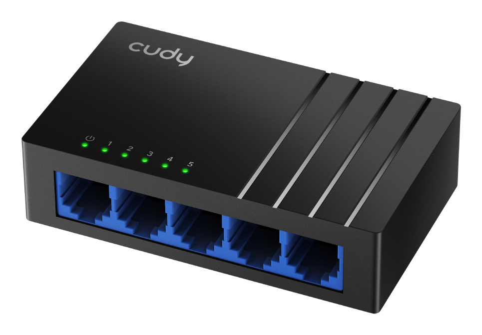 GS105D | 5-Port Gigabit Switch | Unmanaged | Lüfterlos | Plug & Play