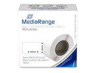 MediaRange Papieretiketten kompatibel für Dymo 28x89mm 130 Stk. sw/ws
