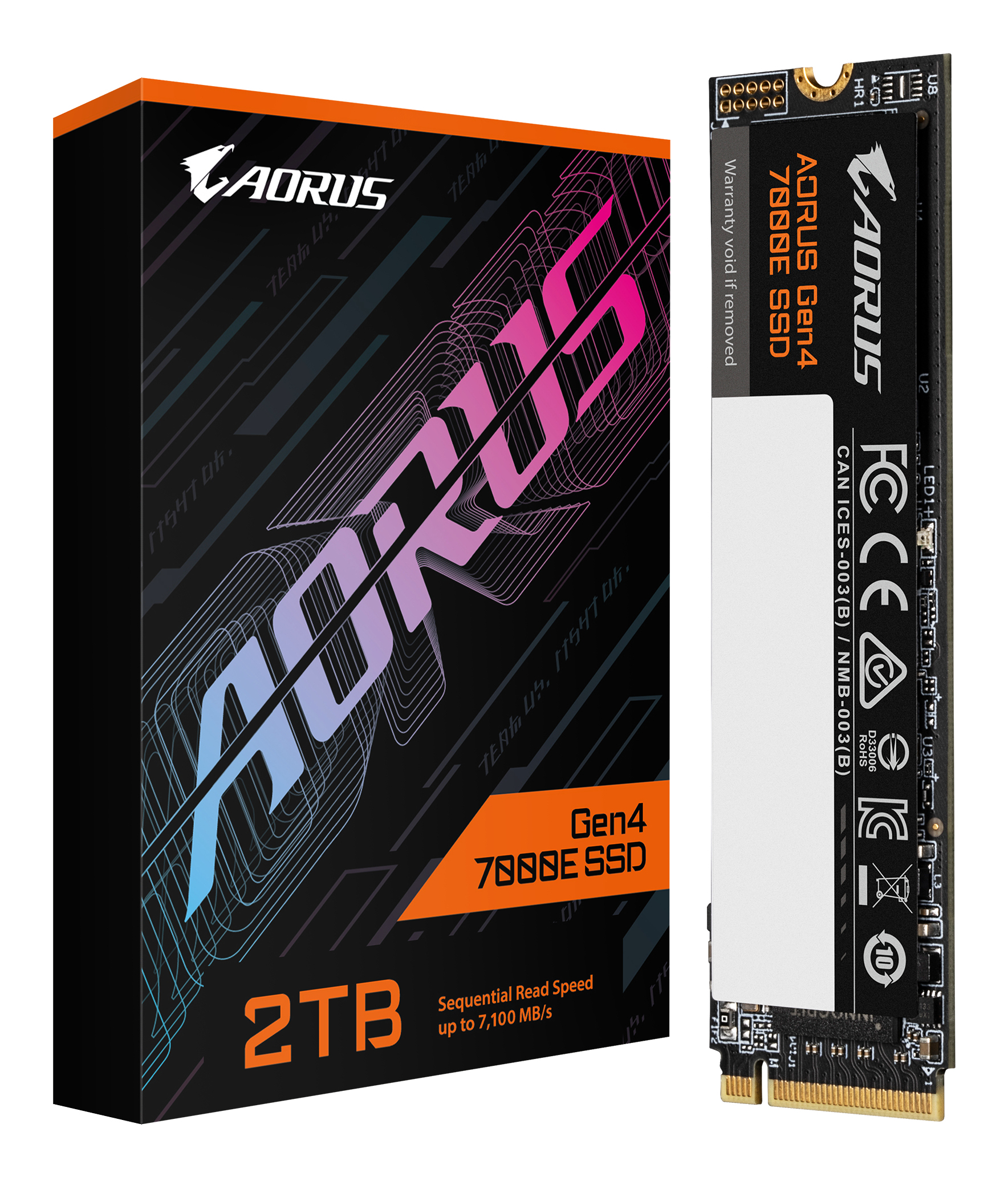 SSD   2TB Gigabyte AORUS GEN4 7000E M.2  PCI-E   NVMe