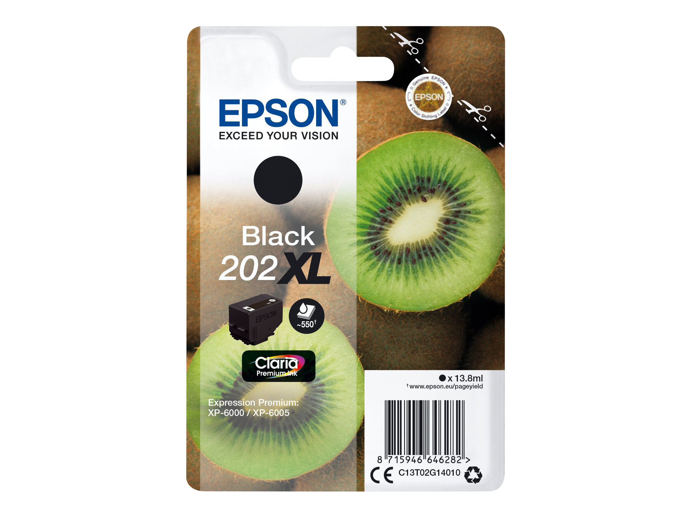 Patrone Epson 202 black XL                             T02G1