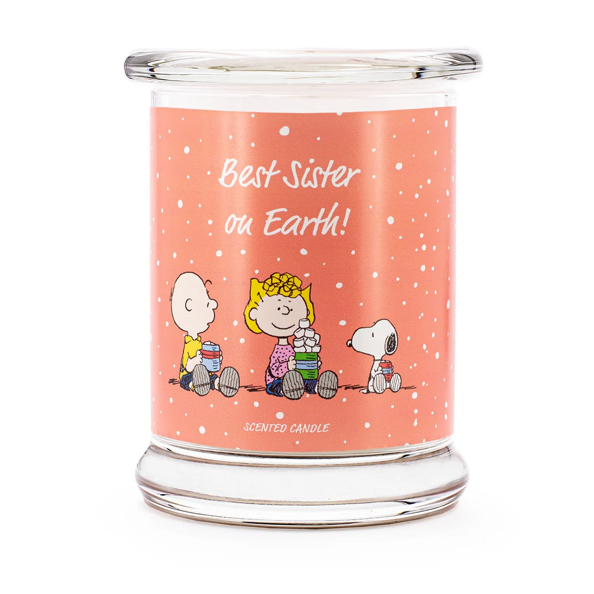 Best Sister on Earth | Duftkerze | 250 g | Baumwolle, Jasmin & Frische | 35–50 Std. Brenndauer