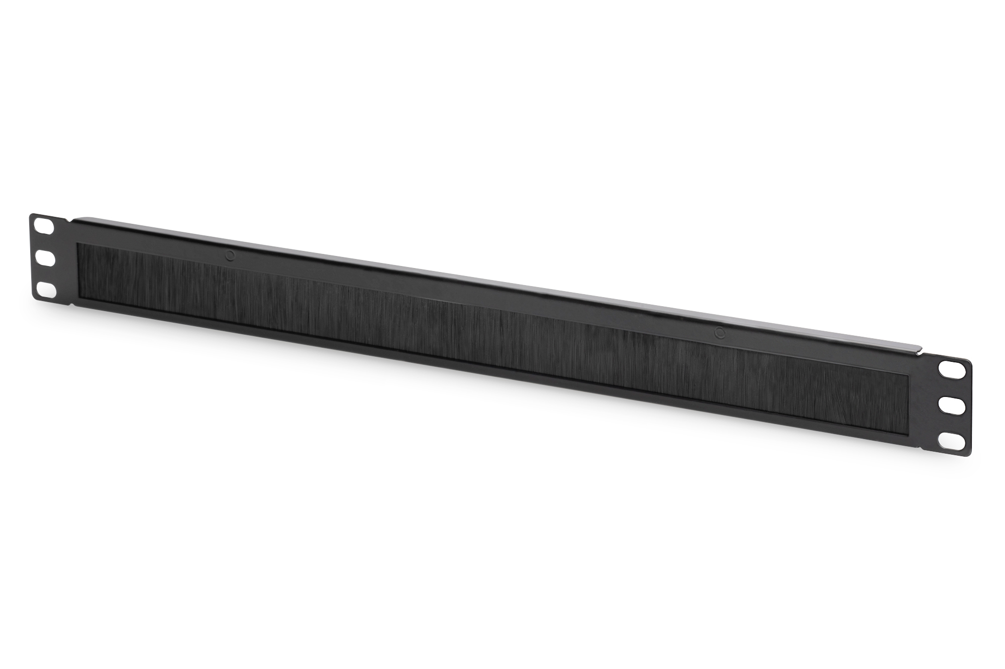 Kabelbürstenleiste 1HE Öffnung 24x423mm schwarz