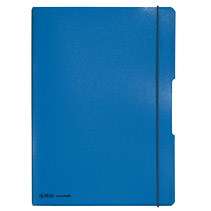Notizh.flex PP A4,2x40 Bl.kar.lin. blau gelocht,Mikroperf. my.book