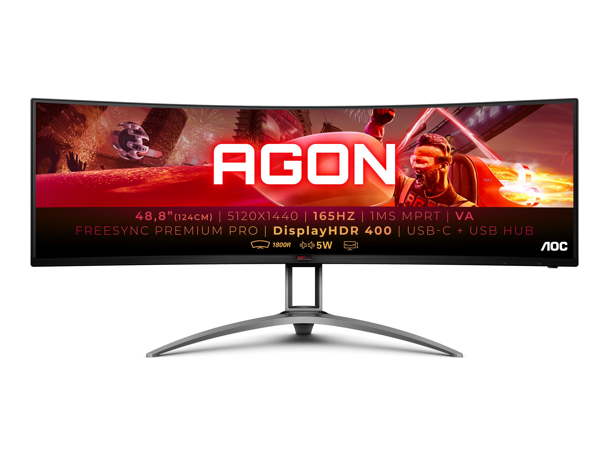 124cm  (49")  AG493UCX2  32:09 DP+USB Curved
