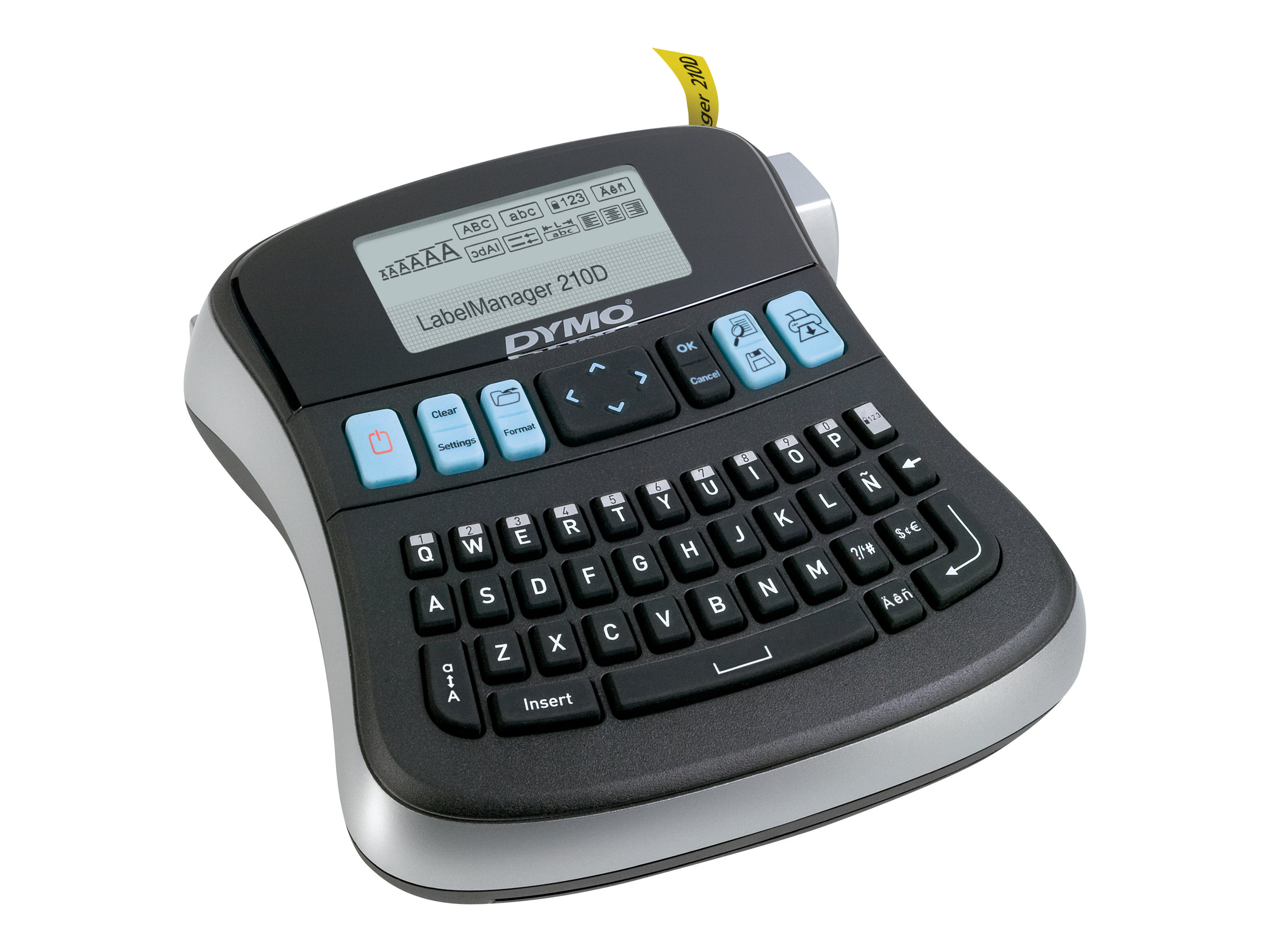 DYMO LabelManager 210D+ 6/9/12      mm D1-Bänder Qwerty EU