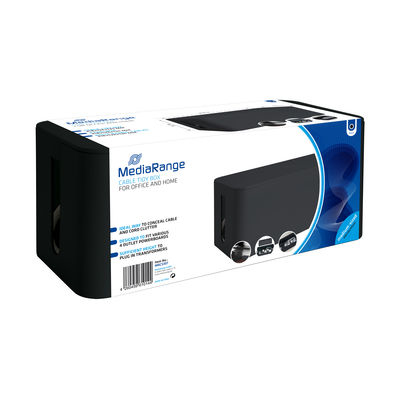 Kabelbox medium – 318 × 126 × 135 mm – Schwarz