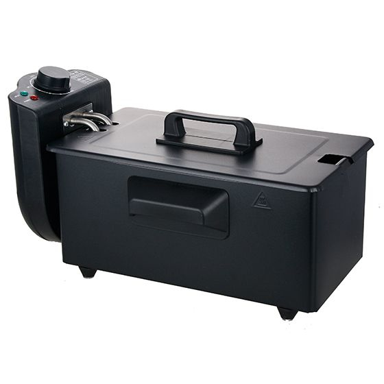 DF-120482.2 - Fritteuse - 3 l - Eins/Eine(r) - Schwarz - Drehregler - Eigenständig