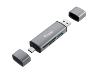 Equip USB 3.0 HUB Kartenleser USB-C & USB-A SD/MicroSD - Hub - USB 3.0