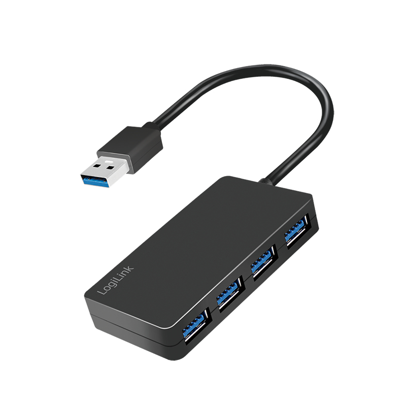 USB 3.2 HUB 4-port, Gen1 schwarz