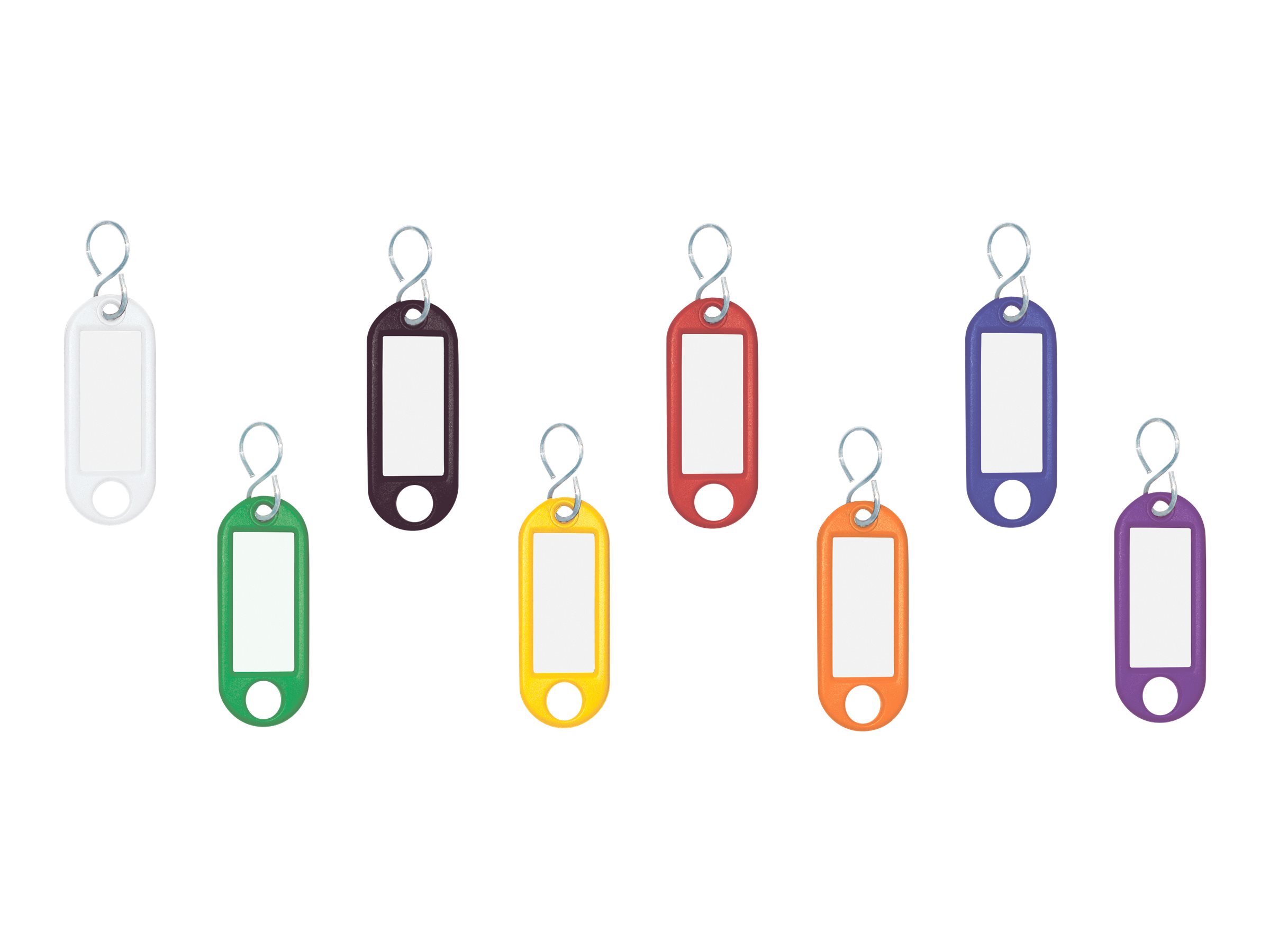 Schlüsselanhänger mit S-Haken f.sort 100er Packung