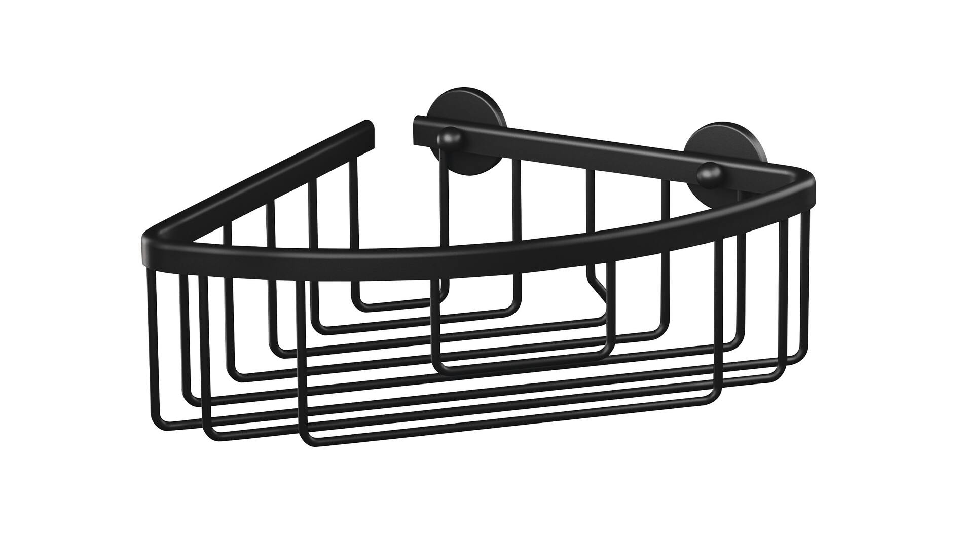 ALUXX Eckduschkorb Single schwarz