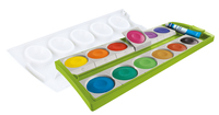 Farbkasten K12 Grün inkl. Deckweiß, 12 Farben